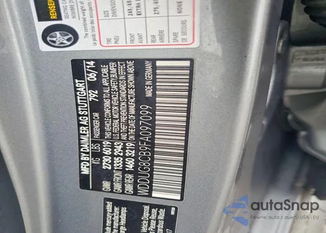 2015 Mercedes-Benz S 550 from USA, damaged, VIN WDDUG8CB9FA097099